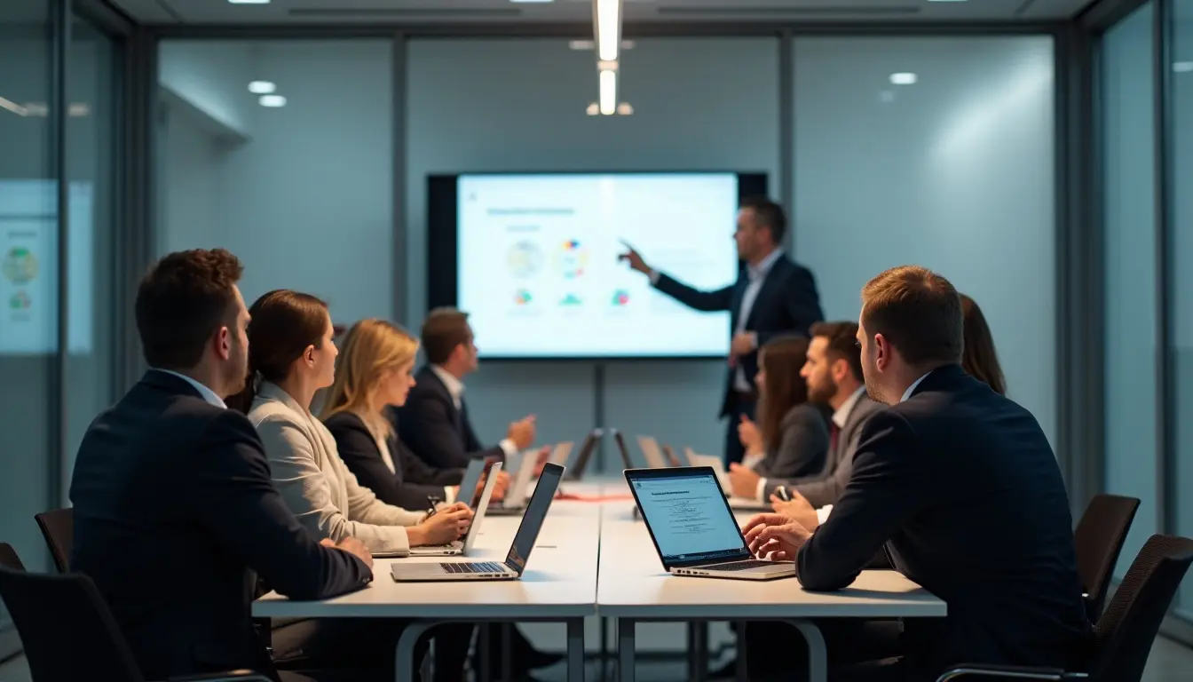 Biznes english biznesmeni w szkole angielskiego